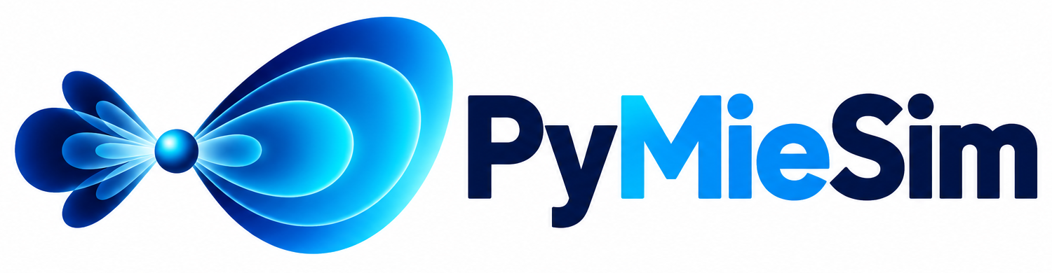 PyMieSim light-scattering logo
